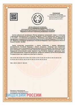 Приложение СТО 03.080.02033720.1-2020 (Образец) Назрань Сертификат СТО 03.080.02033720.1-2020