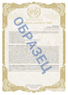 Образец Приложение к СТО 01.064.00220722.2-2020 Назрань Сертификат СТО 01.064.00220722.2-2020 